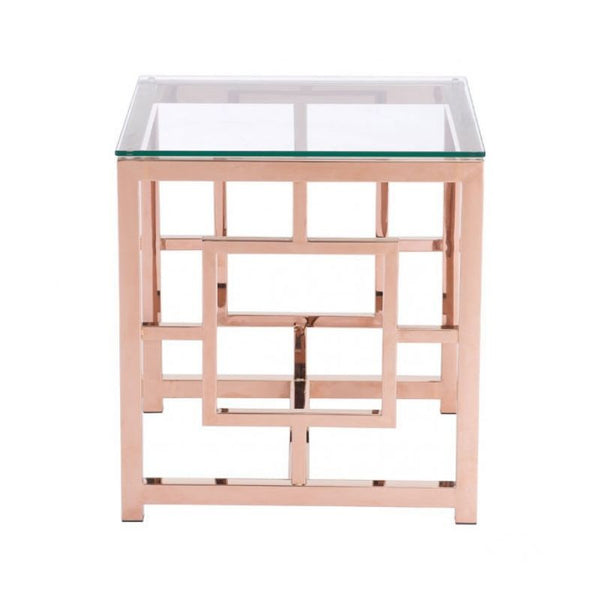 Geranium Side Table Rose Gold