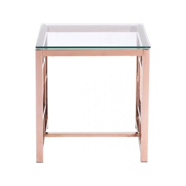 Geranium Side Table Rose Gold