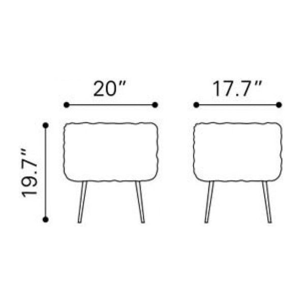 Fuzz Stool White
