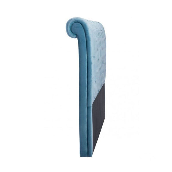 Sergio Headboard King Blue Velvet