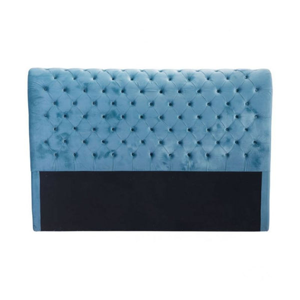 Sergio Headboard King Blue Velvet