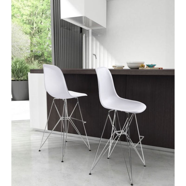 Zip Bar Chair White