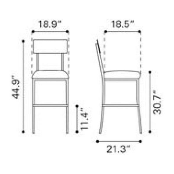 Mach Bar Chair White