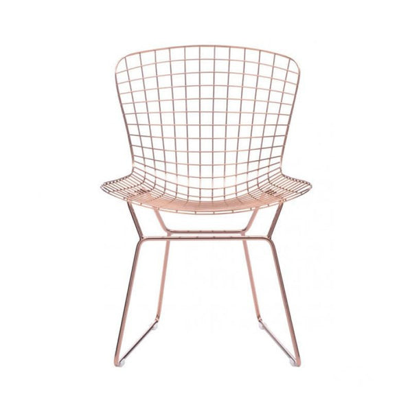 Wire Dining Chair Rose Gold