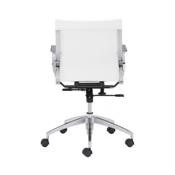 Glider Low Back Office Chair White