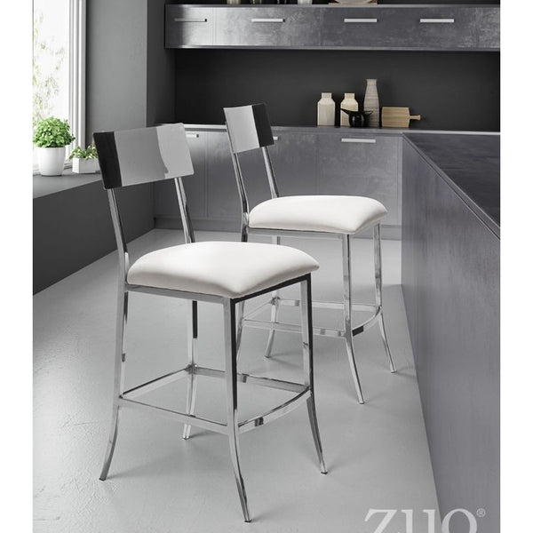 Mach Counter Chair White