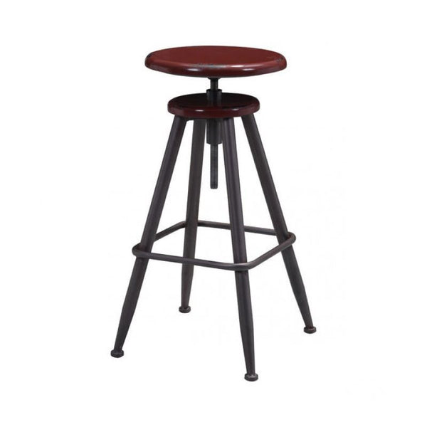 Bog Barstool Distressed Burgundy