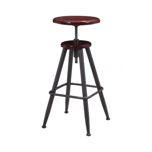 Bog Barstool Distressed Burgundy