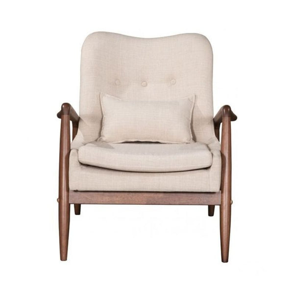 Bully Lounge Chair & Ottoman Beige