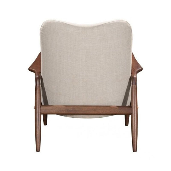 Bully Lounge Chair & Ottoman Beige