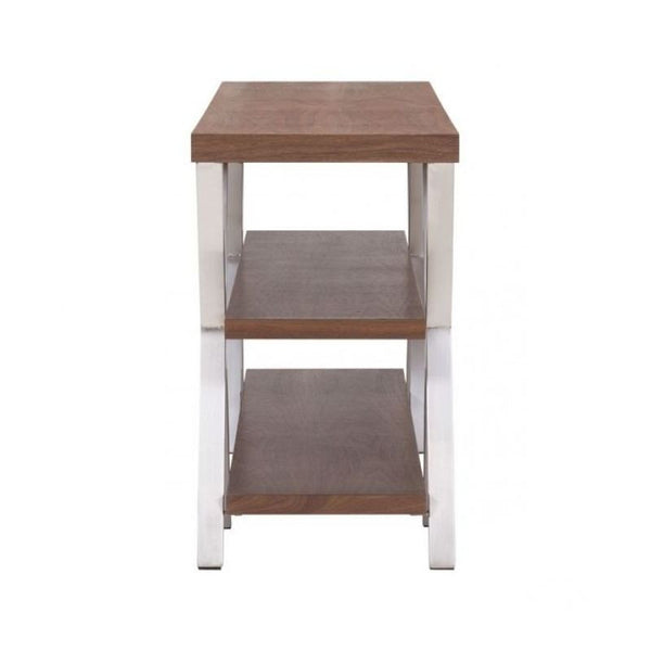 Renmen Tv Stand Walnut