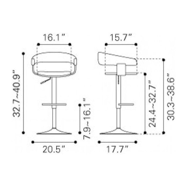 Fuel Bar Chair White
