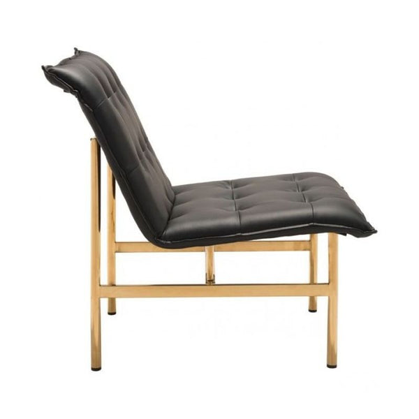 Slate Chair Black & Gold