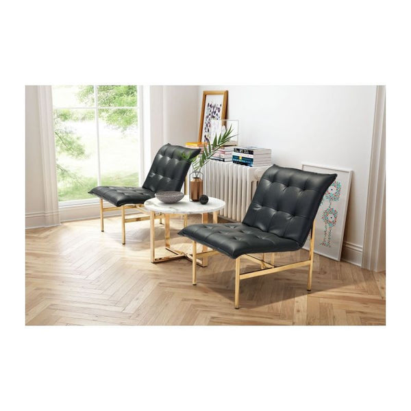 Slate Chair Black & Gold