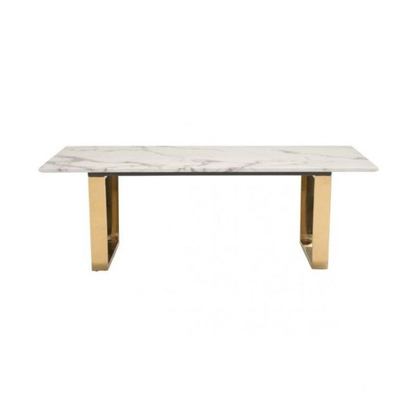 Atlas Coffee Table Stone & Gold