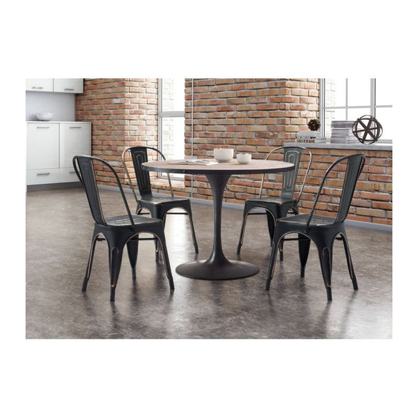 Elio Dining Chair Anti Black Gold