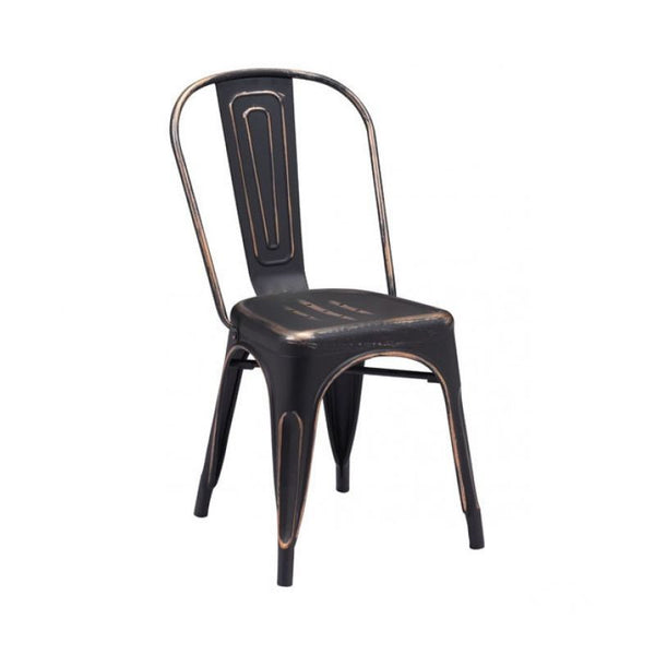 Elio Dining Chair Anti Black Gold