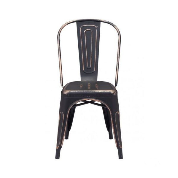 Elio Dining Chair Anti Black Gold