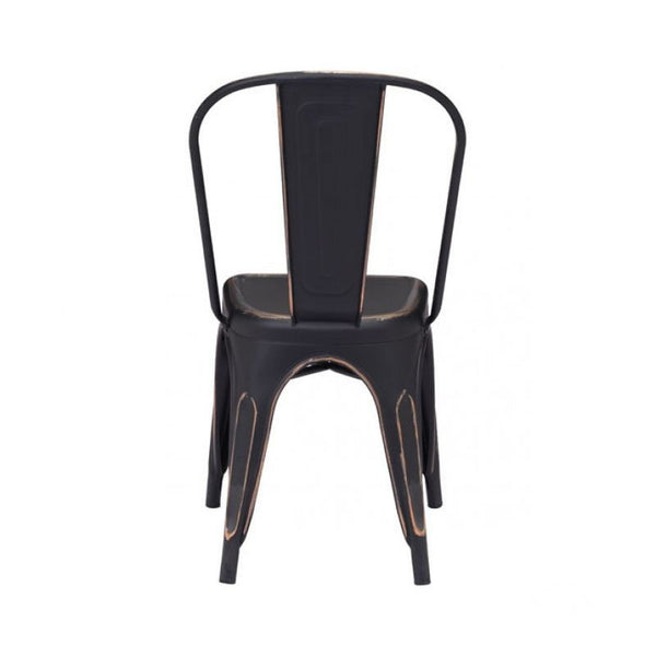 Elio Dining Chair Anti Black Gold