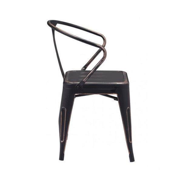 Helix Dining Chair Anti-Black Gold