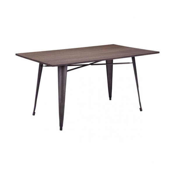 Titus Rectangul Dining Table Rustic Wood