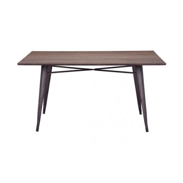 Titus Rectangul Dining Table Rustic Wood