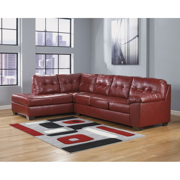 Alliston Red Sectional Left