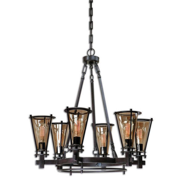 Frisco, 6 Lt Chandelier
