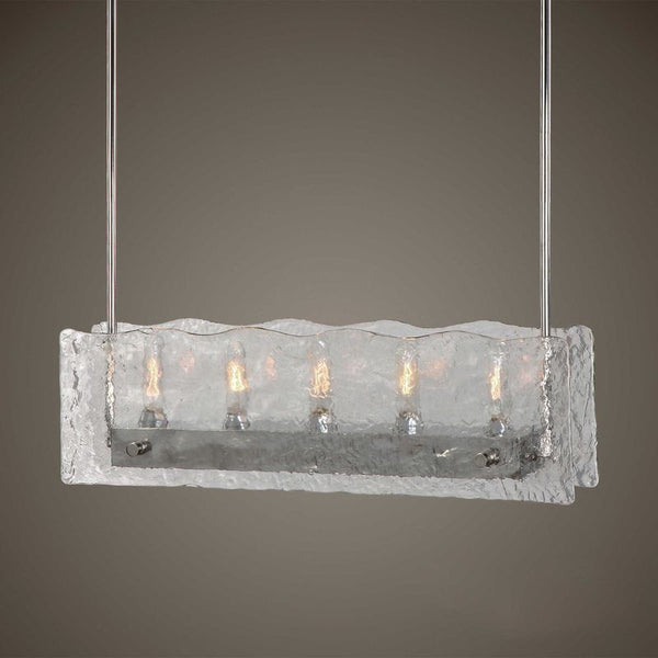 Cheminee, 5 Lt. Chandelier