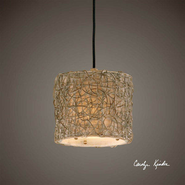 Knotted Rattan Light, Mini Hanging S
