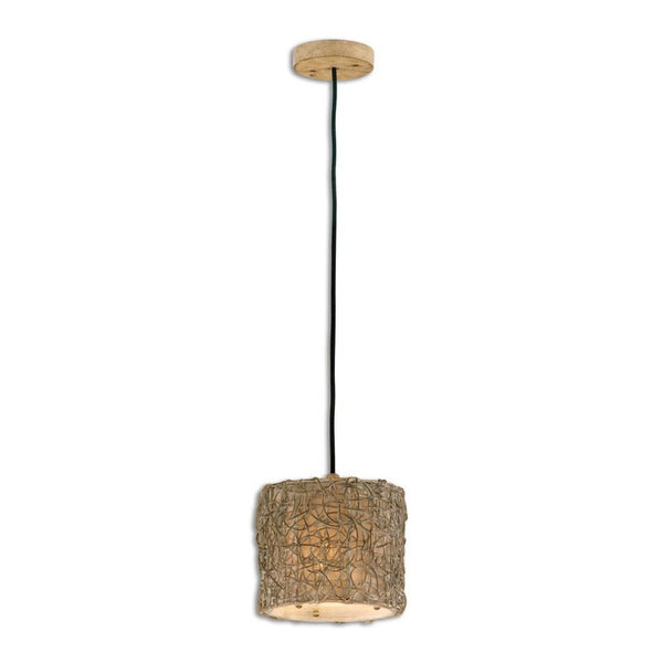 Knotted Rattan Light, Mini Hanging S