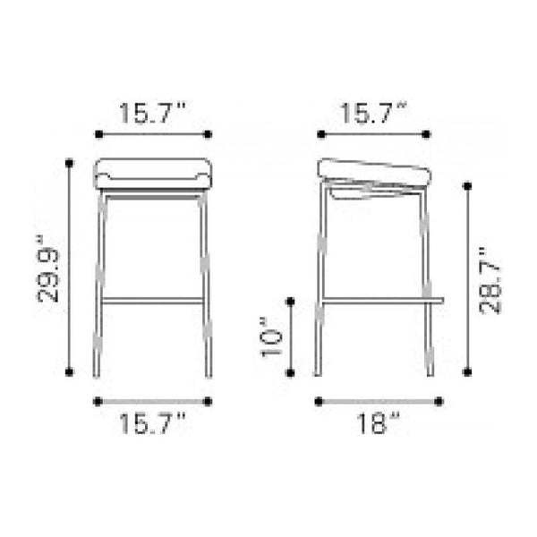 Lids Barstool Dark Gray