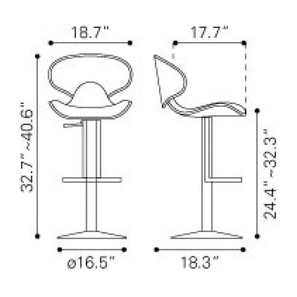 Fly Bar Chair Black