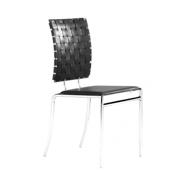 Criss Cross Dining Chair Black