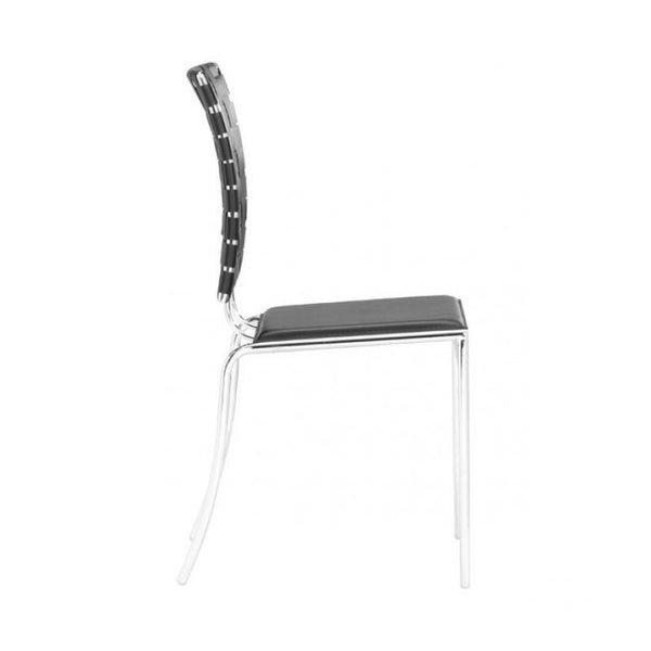 Criss Cross Dining Chair Black