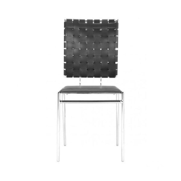 Criss Cross Dining Chair Black