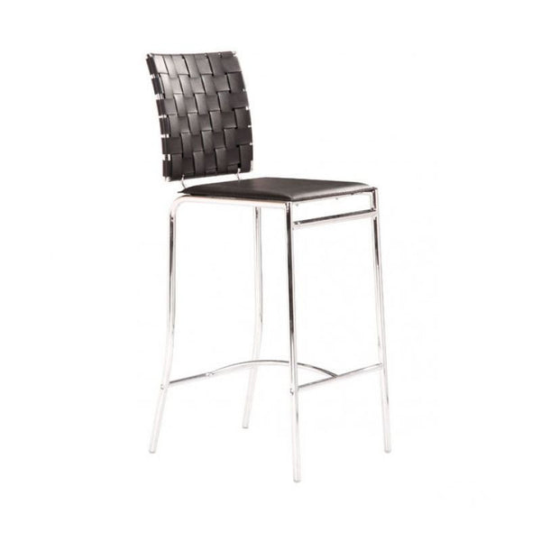 Criss Cross Counter Chair Black