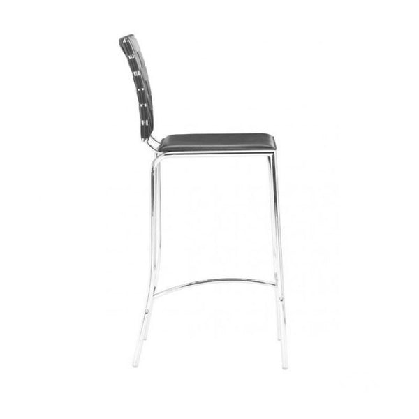 Criss Cross Counter Chair Black