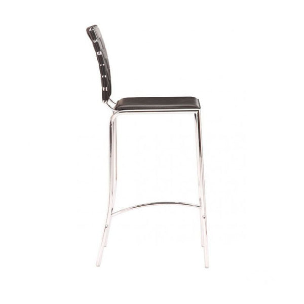 Criss Cross Counter Chair Black