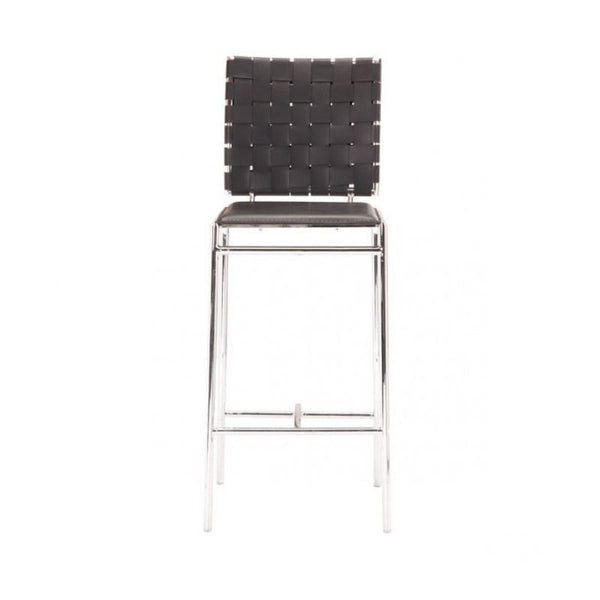 Criss Cross Counter Chair Black