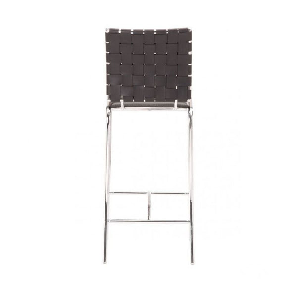 Criss Cross Counter Chair Black