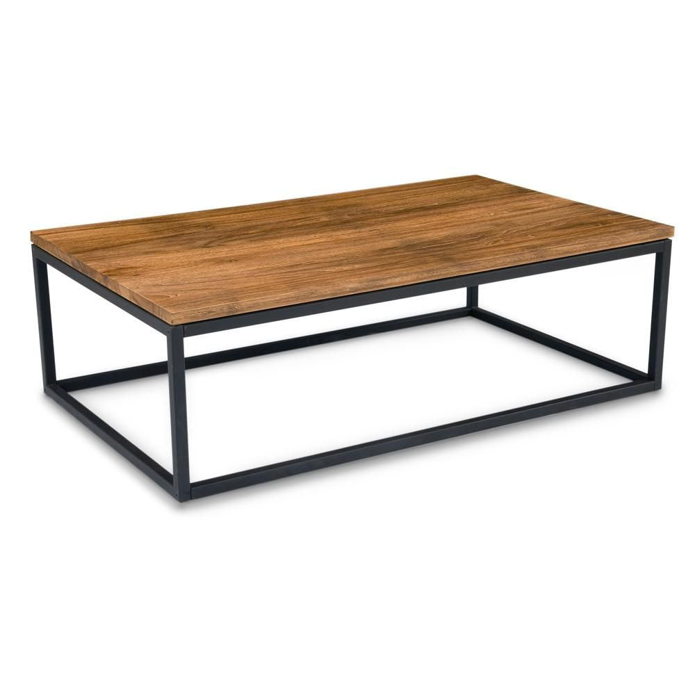 Mountain Teak And Metal Coffee Table