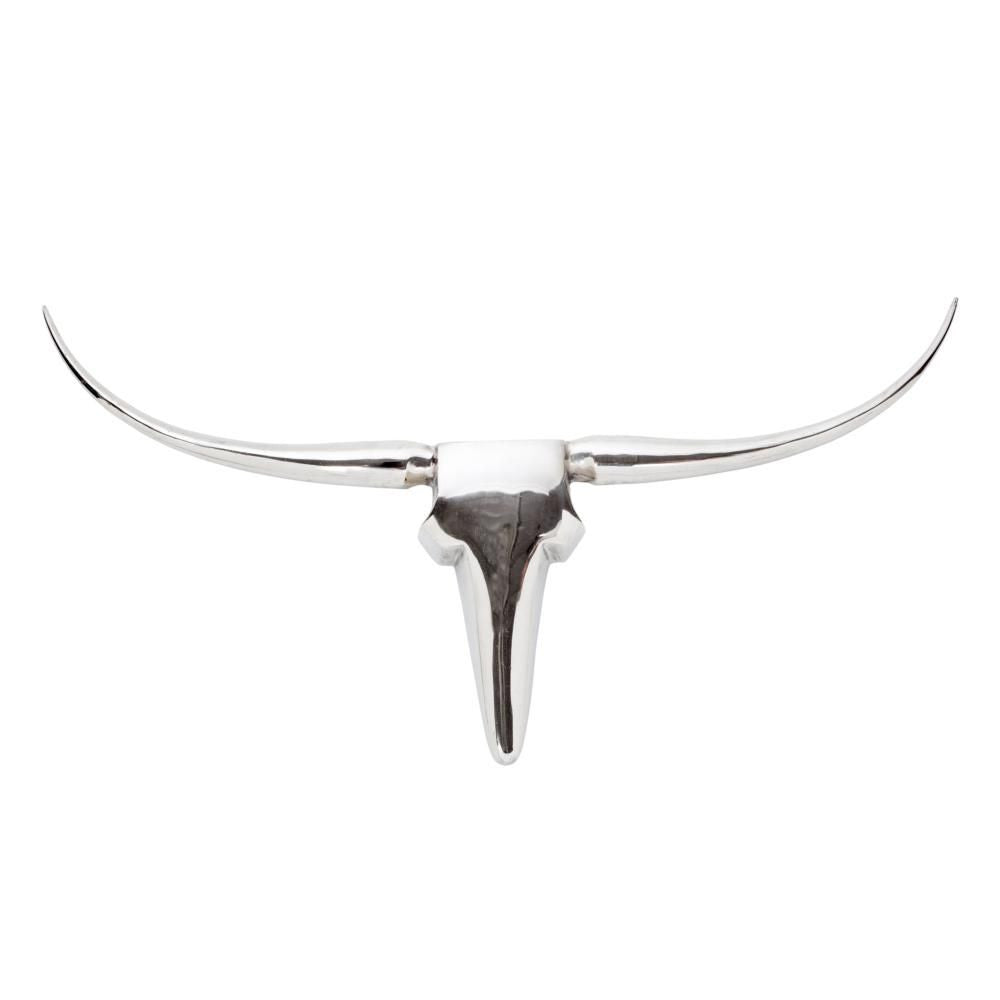 Longhorn Wall Décor Large Silver
