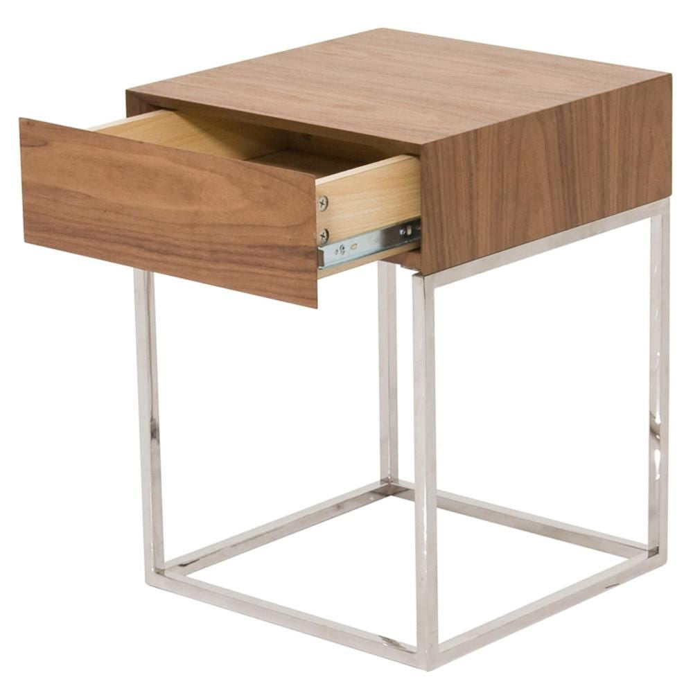 Chio Side Table Walnut