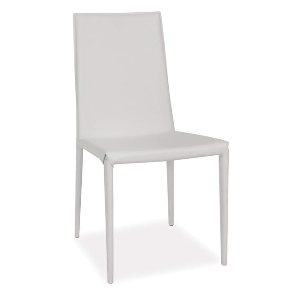 Lusso Dining Chair White-M2