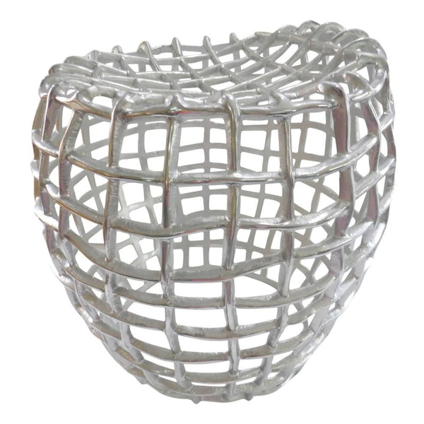 Birdcage Stool Silver