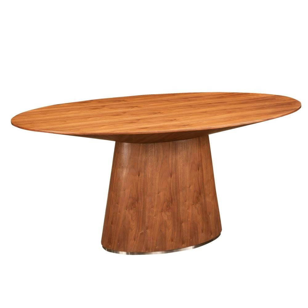 Otago Oval Dining Table Walnut