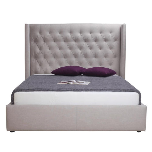 Blair 2-Drawer Bed King Cappucino Fabric