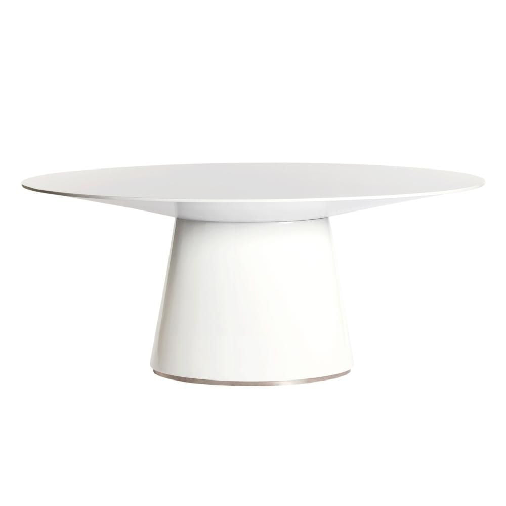 Otago Oval Dining Table White