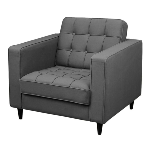 Romano Club Chair Dark Grey